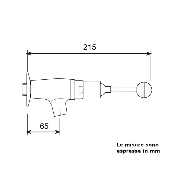 Miscelatore a parete Magic R702 River con comando a leva