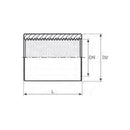 Manicotto filettato femmina femmina zincato 268