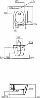 Ideal Standard CONNECT bidet sospeso con fissaggi completamente nascosti