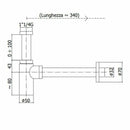 Paffoni sifone a bottiglia 1" 1/4 cromo