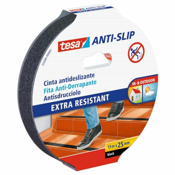 Nastro ANTISDRUCCIOLO 55589 Tesa nero 25 mm x 15 m