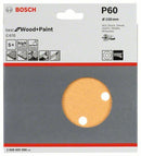 Bosch set 5 dischi abrasivi, diametro 150 mm, grana 60
