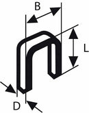 Bosch graffe TK40 20G 5,8 x 1,2 x 20 mm, zincata, 5000 pezzi