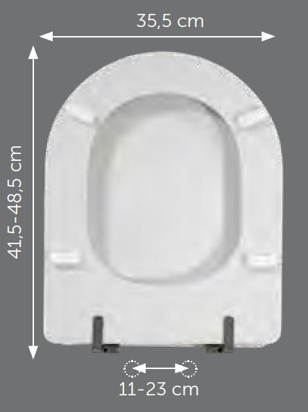 Sedile compatibile Ceramica Dolomite Petra Bianco Europeo