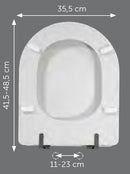 Sedile compatibile Ceramica Dolomite Petra Bianco Europeo