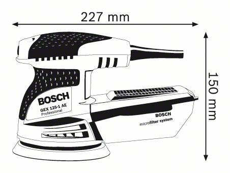 Bosch GEX 125-1 AE levigatrice rotoorbitale