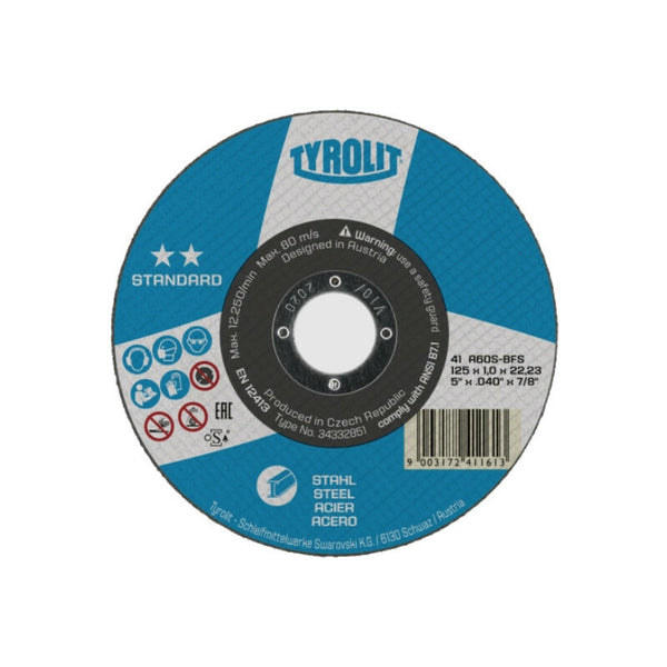 Disco da taglio Tyrolit STANDARD A30S-BF 230 x 3 mm per acciaio