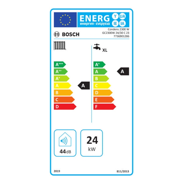 Bosch Junkers Condens GC2300W 24/30C caldaia a condensazione murale combinata da 24 kW