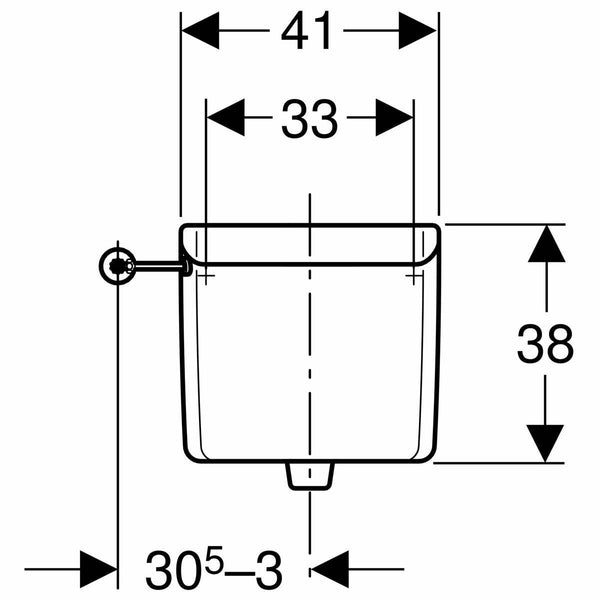 Geberit cassetta risciacquo esterna wc AP123