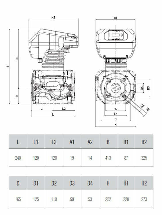 Dab Evoplus B 80/240.50 M circolatore elettronico flangiato 60231406