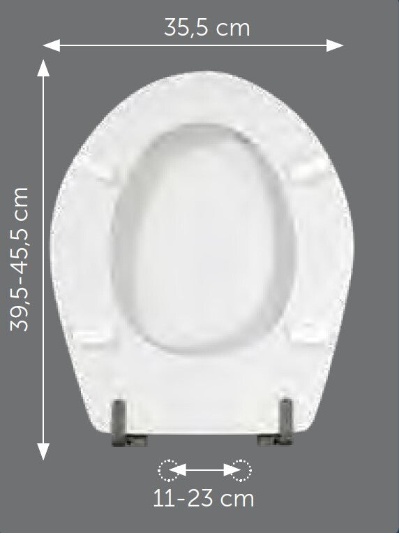 Sedile compatibile Scala Gemma bianco