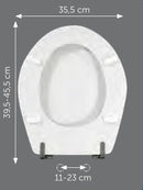 Sedile compatibile Scala Gemma bianco