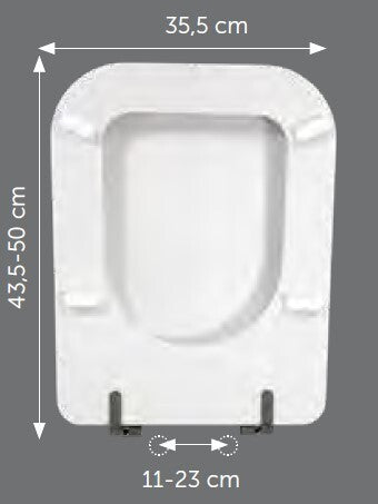 Sedile compatibile Globo Stone 52/56 bianco