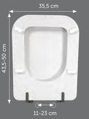 Sedile compatibile Globo Stone 52/56 bianco