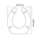 Colbam anello rialzato con coperchio 10 cm - bianco