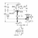 Grohe Bauedge miscelatore lavabo monocomando taglia S cromo