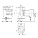 Wilo STRATOS MAXO 40/0,5-8 PN 6/10 pompa di ricircolo 220 mm DN40