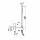Paffoni set doccetta quadro con presa acqua incorporata