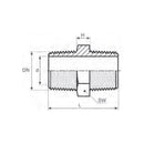 Nipple filettato zincato 280