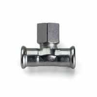 Raccorderie Metalliche Inoxpres 189 tee con derivazione F 22x1/2"x22