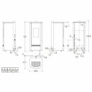 Piazzetta P230 M TOP stufa a pellet 11 kW scarico superiore