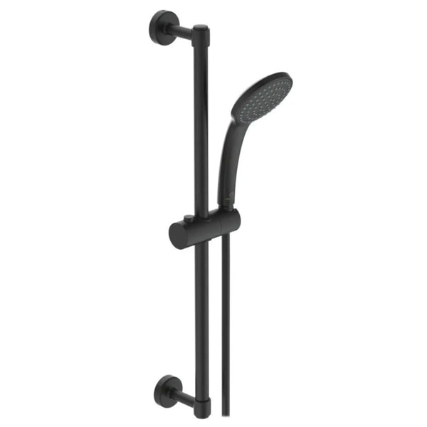 Ideal Standard Idealrain asta doccia saliscendi con doccetta e flessibile nero seta opaco BD142XG
