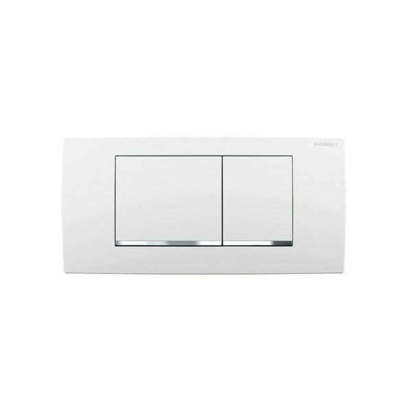 Geberit Twinline30 placca di comando bianco cromato