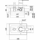 Paffoni Red miscelatore doccia incasso con deviatore