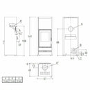 Piazzetta E928 M stufa a legna 11 kW