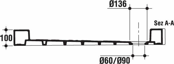 Ideal Standard PIATTI DOCCIA IS Piatto doccia ad angolo curvo 100 X 80 cm, versione sinistra