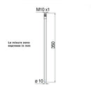 Nobili tubo in rame NR00202/1CR cromato 35 cm