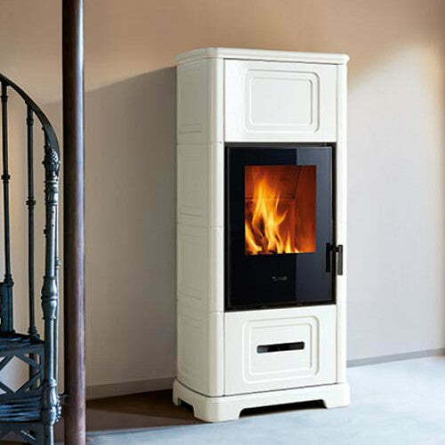 Piazzetta E928 C BCS stufa a legna 11,1 kW con bocchetta frontale