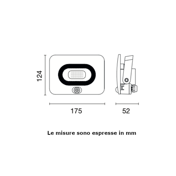 Proiettore a LED Century Shuttle Slim SHSLIS-309540 30W 4000K
