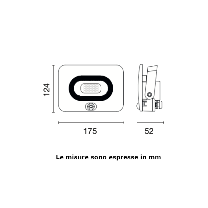 Proiettore a LED Century Shuttle Slim SHSLIS-309540 30W 4000K