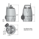Calpeda GXVM 25-10 pompa sommergibile con girante vortex e galleggiante 0,45 kW 72U10400003