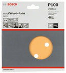 Bosch disco abrasivo, diametro 150 mm, grana 100, set 5 pezzi