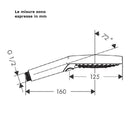 Doccetta Raindance Select S 120 Hansgrohe 26014000 con 3 getti selezionabili