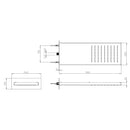 Manhattan 1 spray Bossini I00575 Soffione rettangolare 50x20