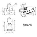 Vaso sospeso I.LIFE B T461401 Ideal Standard risciacquo RimLS+ bianco lucido
