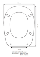 Colbam sedile compatibile con Ideal Standard - Liuto bianco