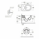 Ceramica Globo MODE MES02BI vaso sospeso senza brida bianco