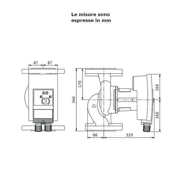 Wilo YONOS MAXO 65/0,5-16 pompa di circolazione 340 mm 1,215 kW