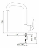 Nobili Gulliver GA miscelatore lavello cromo
