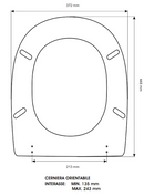 Colbam sedile compatibile con Cesame - Aretusa - bianco