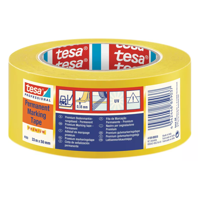 Nastro in pvc SEGNA LINEE 04169 Tesa 50 mm x 33 m