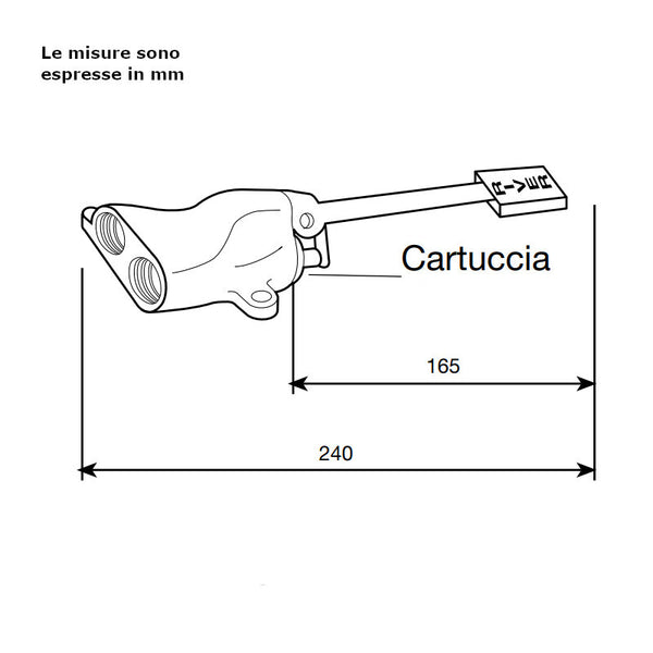 River R560/2 283 miscelatore a pedale a pavimento - acqua fredda