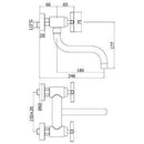 Paffoni Quattro gruppo lavello canna S cromo