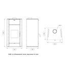 Stufa a legna Efesto Zanutta ventilata 11 kW nero