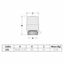 Caleffi comando elettrotermico con microinterruttore ausiliario 230V