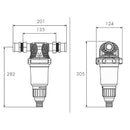 Filtro autopulente Mito MI-0003089I0 Metalife acqua potabile da 3/4" cartuccia inox 89 micron